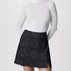SPANX Black and White Mini Skirt
